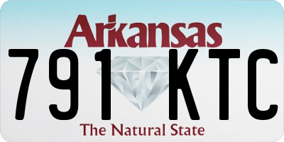 AR license plate 791KTC