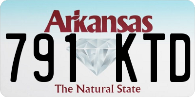 AR license plate 791KTD