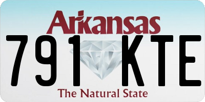 AR license plate 791KTE
