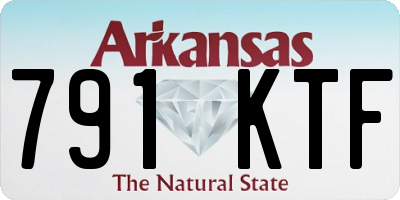 AR license plate 791KTF