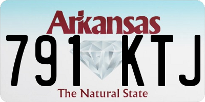 AR license plate 791KTJ