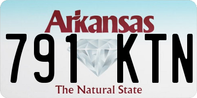 AR license plate 791KTN