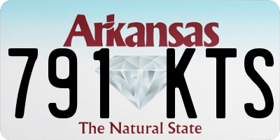 AR license plate 791KTS