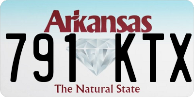 AR license plate 791KTX