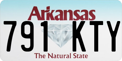 AR license plate 791KTY