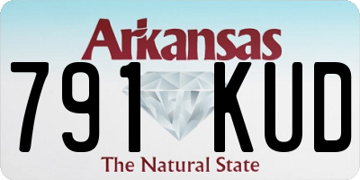 AR license plate 791KUD