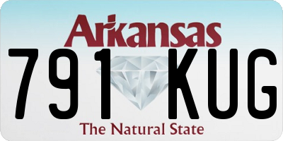 AR license plate 791KUG