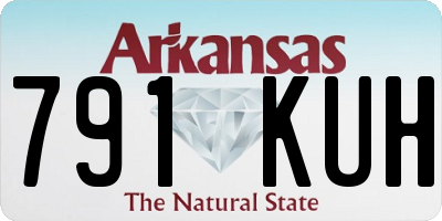 AR license plate 791KUH