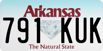 AR license plate 791KUK