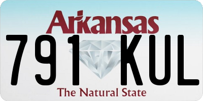 AR license plate 791KUL