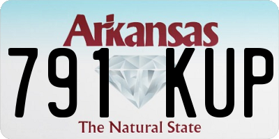 AR license plate 791KUP