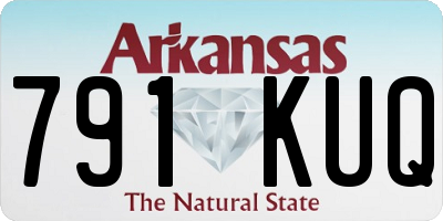 AR license plate 791KUQ