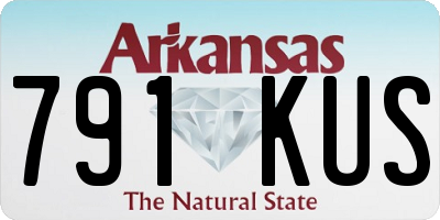 AR license plate 791KUS