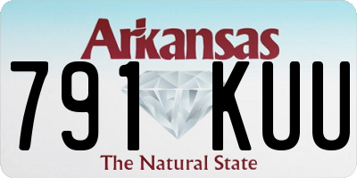 AR license plate 791KUU