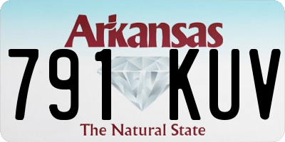 AR license plate 791KUV