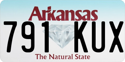 AR license plate 791KUX