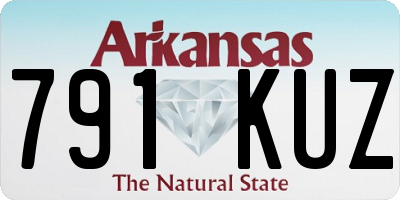 AR license plate 791KUZ