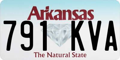 AR license plate 791KVA