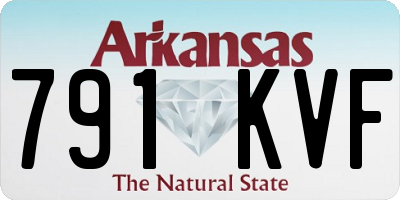 AR license plate 791KVF