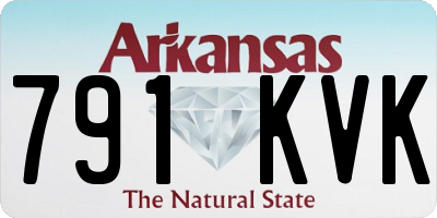 AR license plate 791KVK