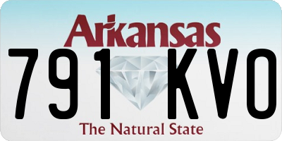 AR license plate 791KVO