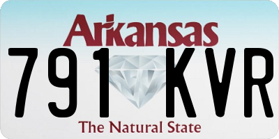 AR license plate 791KVR