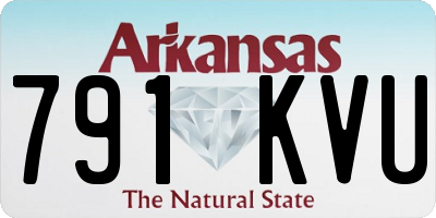 AR license plate 791KVU