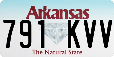 AR license plate 791KVV