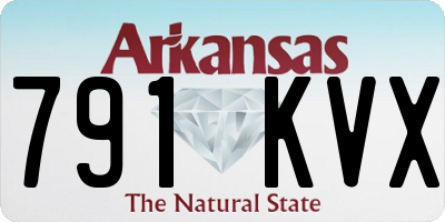 AR license plate 791KVX