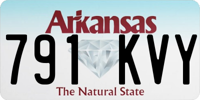 AR license plate 791KVY