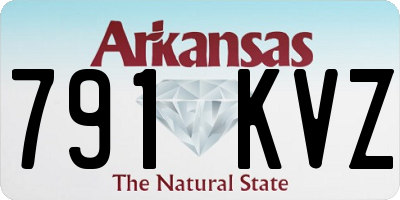 AR license plate 791KVZ