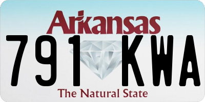 AR license plate 791KWA