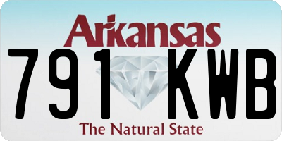 AR license plate 791KWB
