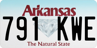 AR license plate 791KWE