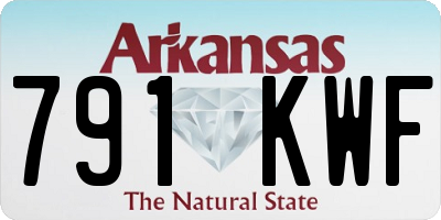 AR license plate 791KWF