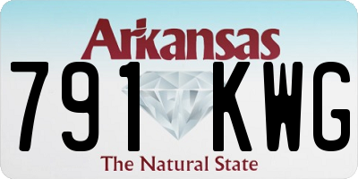 AR license plate 791KWG