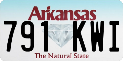 AR license plate 791KWI