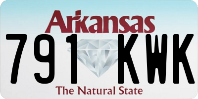 AR license plate 791KWK