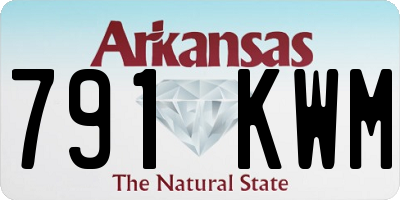 AR license plate 791KWM