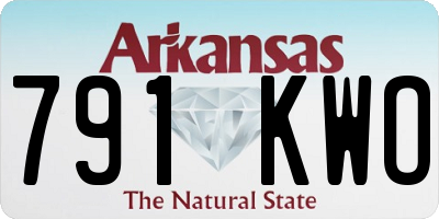 AR license plate 791KWO