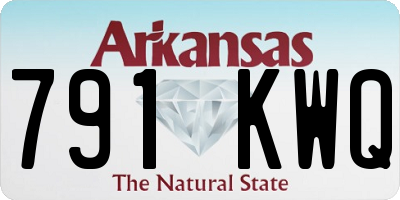 AR license plate 791KWQ