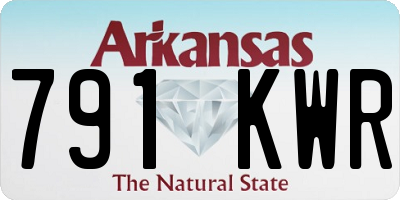 AR license plate 791KWR