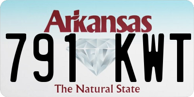 AR license plate 791KWT