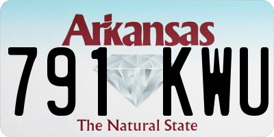 AR license plate 791KWU