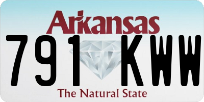 AR license plate 791KWW
