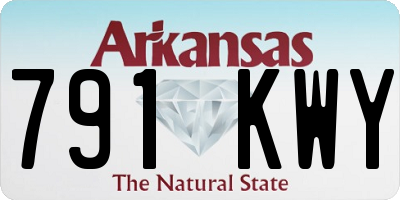 AR license plate 791KWY