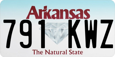 AR license plate 791KWZ