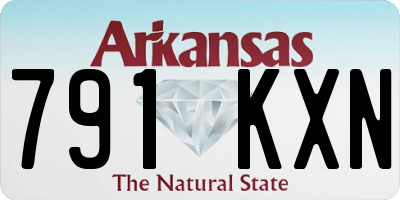 AR license plate 791KXN