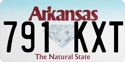 AR license plate 791KXT