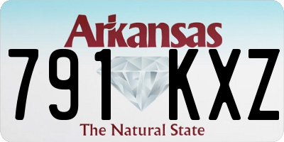 AR license plate 791KXZ